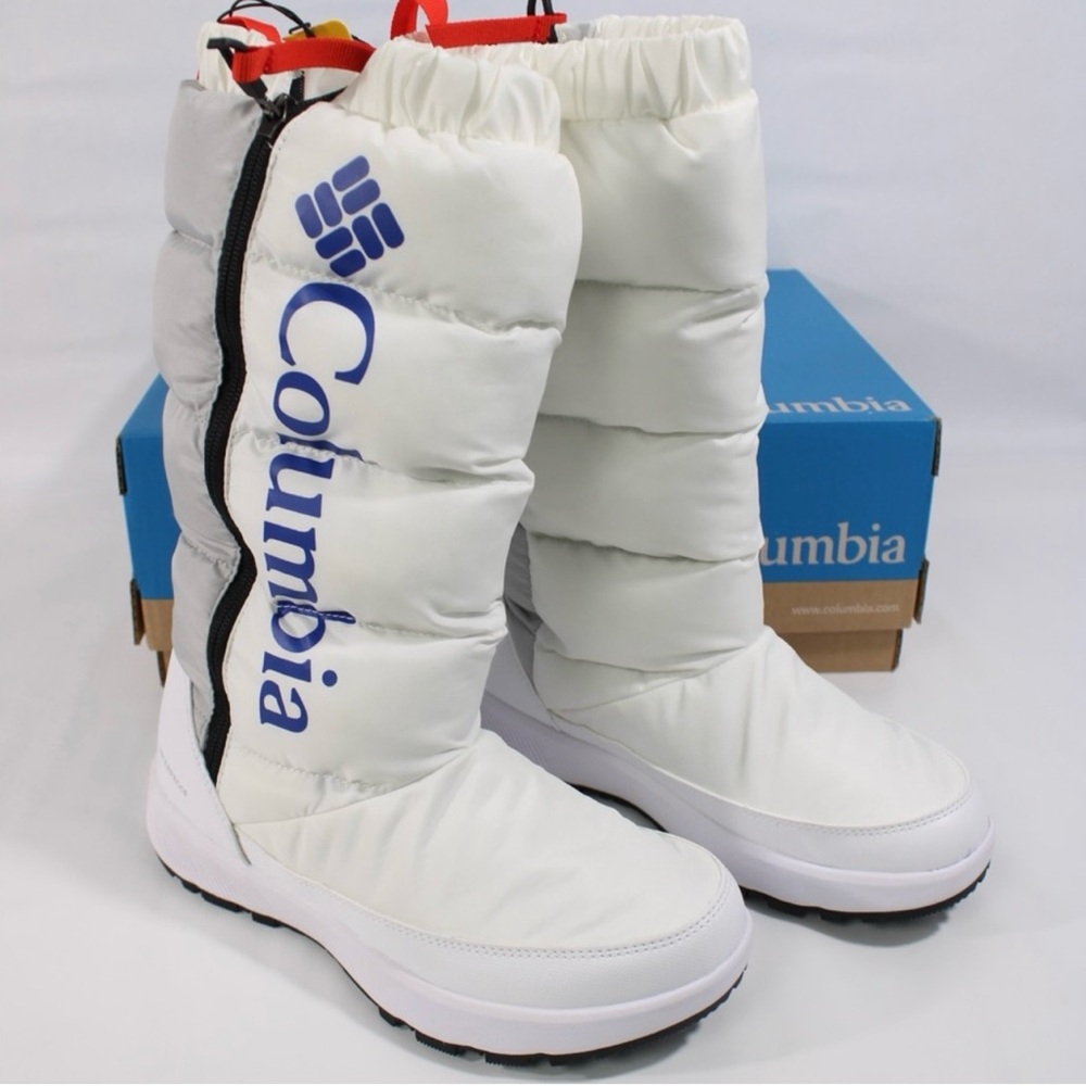 Columbia Women's Paninaro Omni-Heat Tall Snow Boot - Graphite/Lapis Blue - US 9